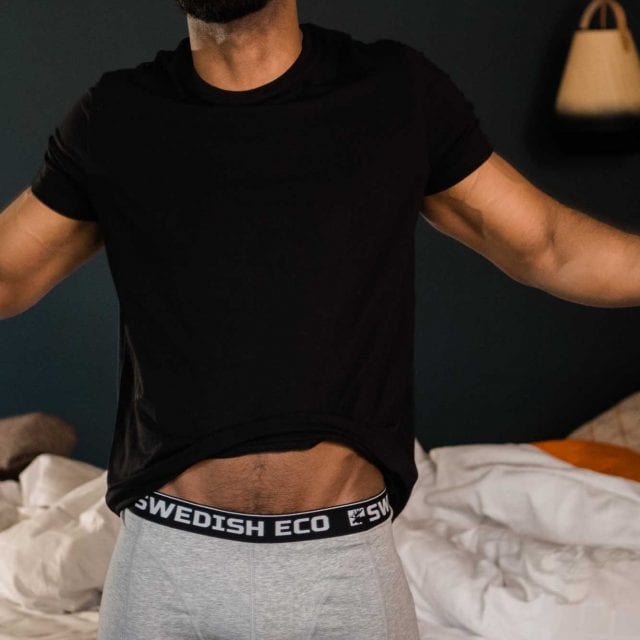 Download Grey Melange Organic Boxer Briefs - Swedish Eco